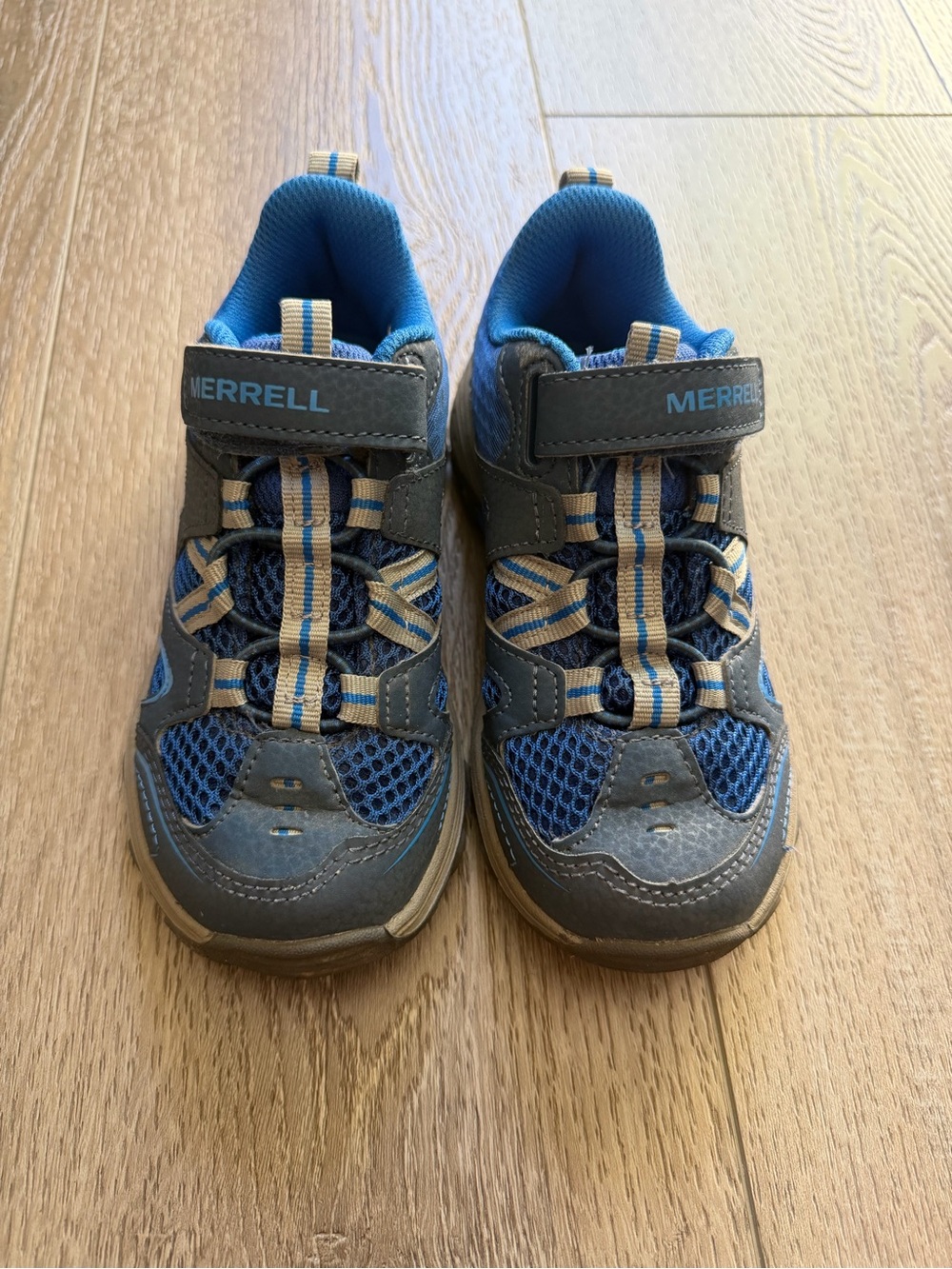Merrell Kids Blue and Gray Outdoor Trail Boots Toddler Boy Size 11